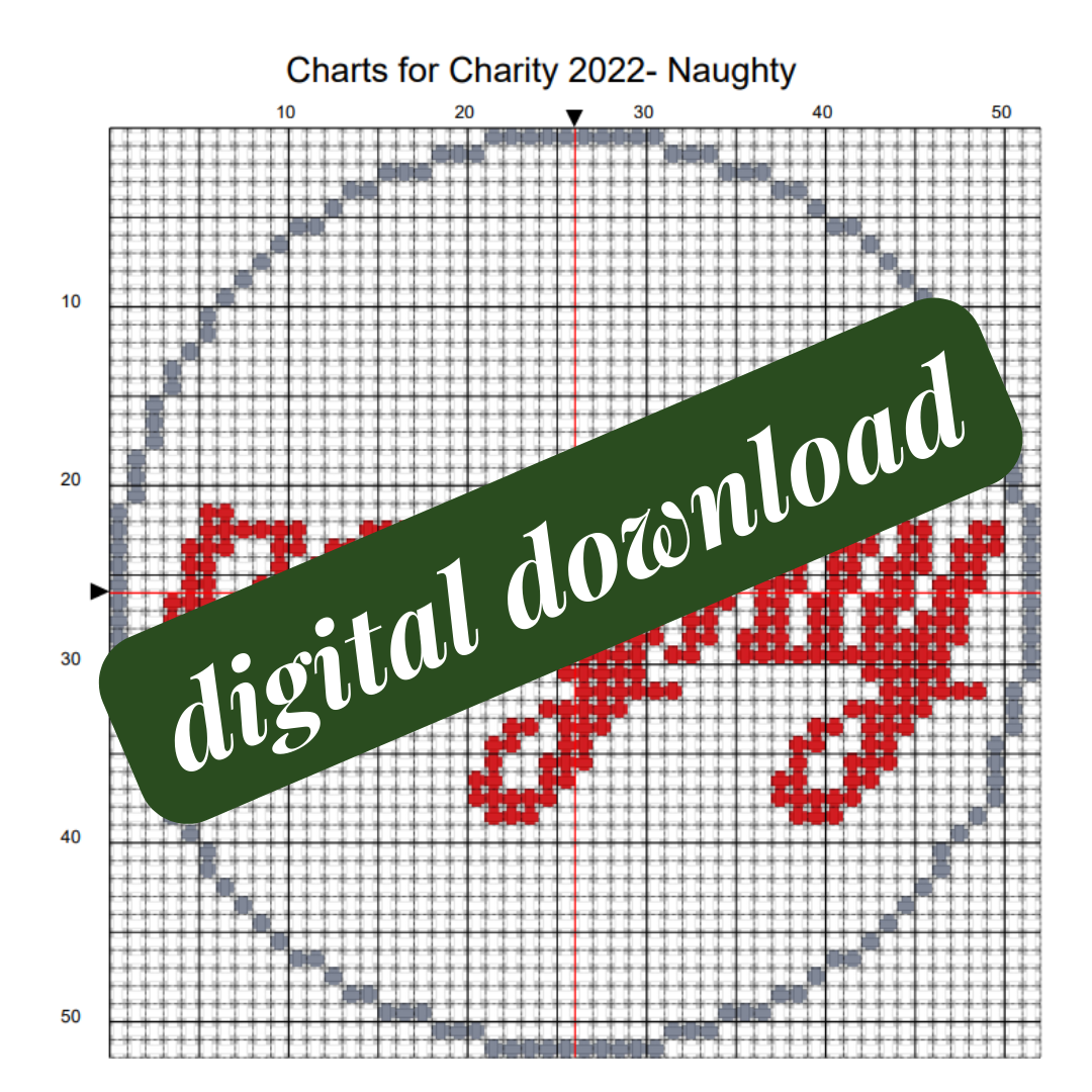 Charts for Charity 2022 Naughty & Nice! with Stitch Guide Digital Do