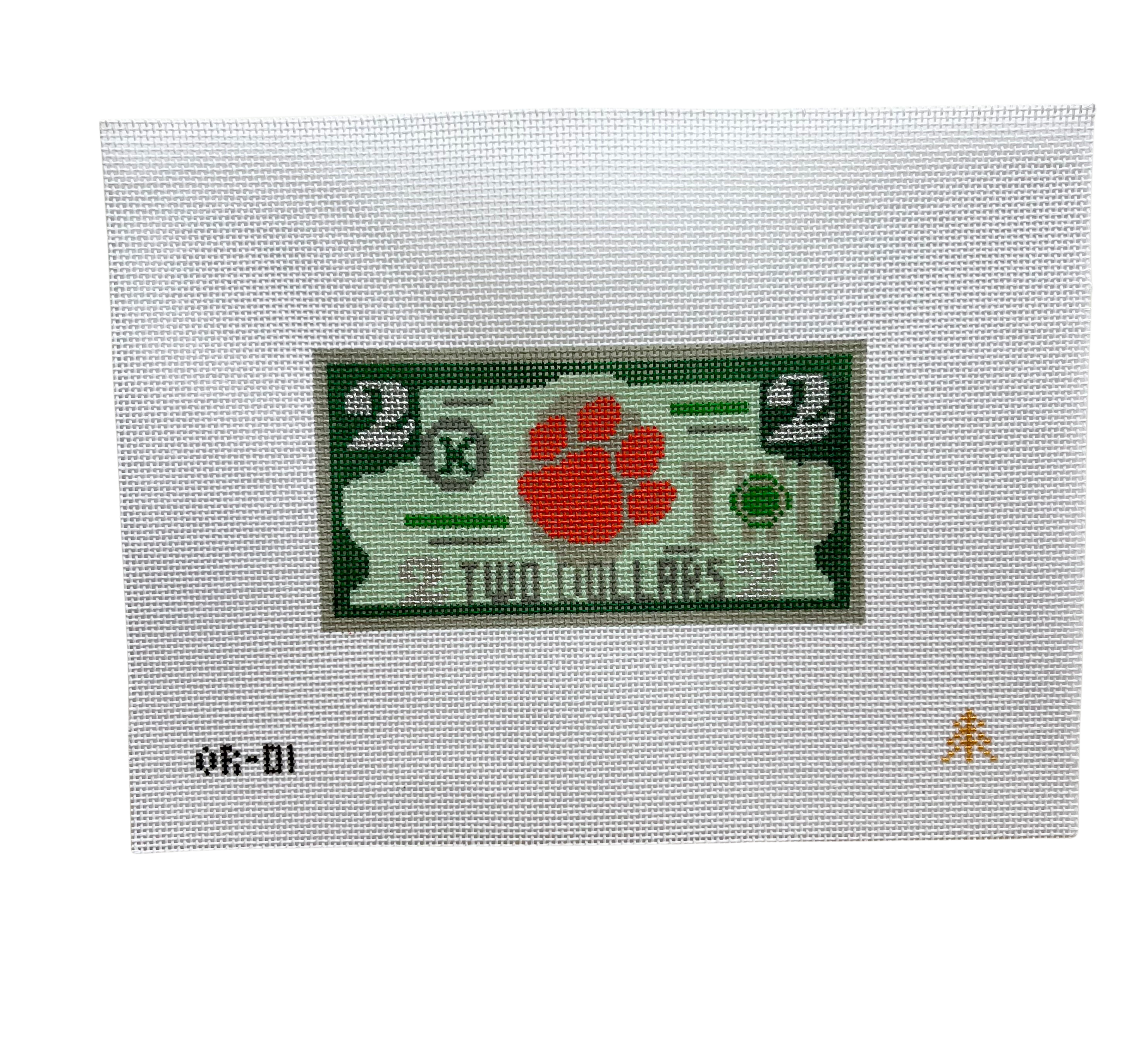 Clemson $2 Handpainted Needlepoint Canvas – Evergreen Needlepoint