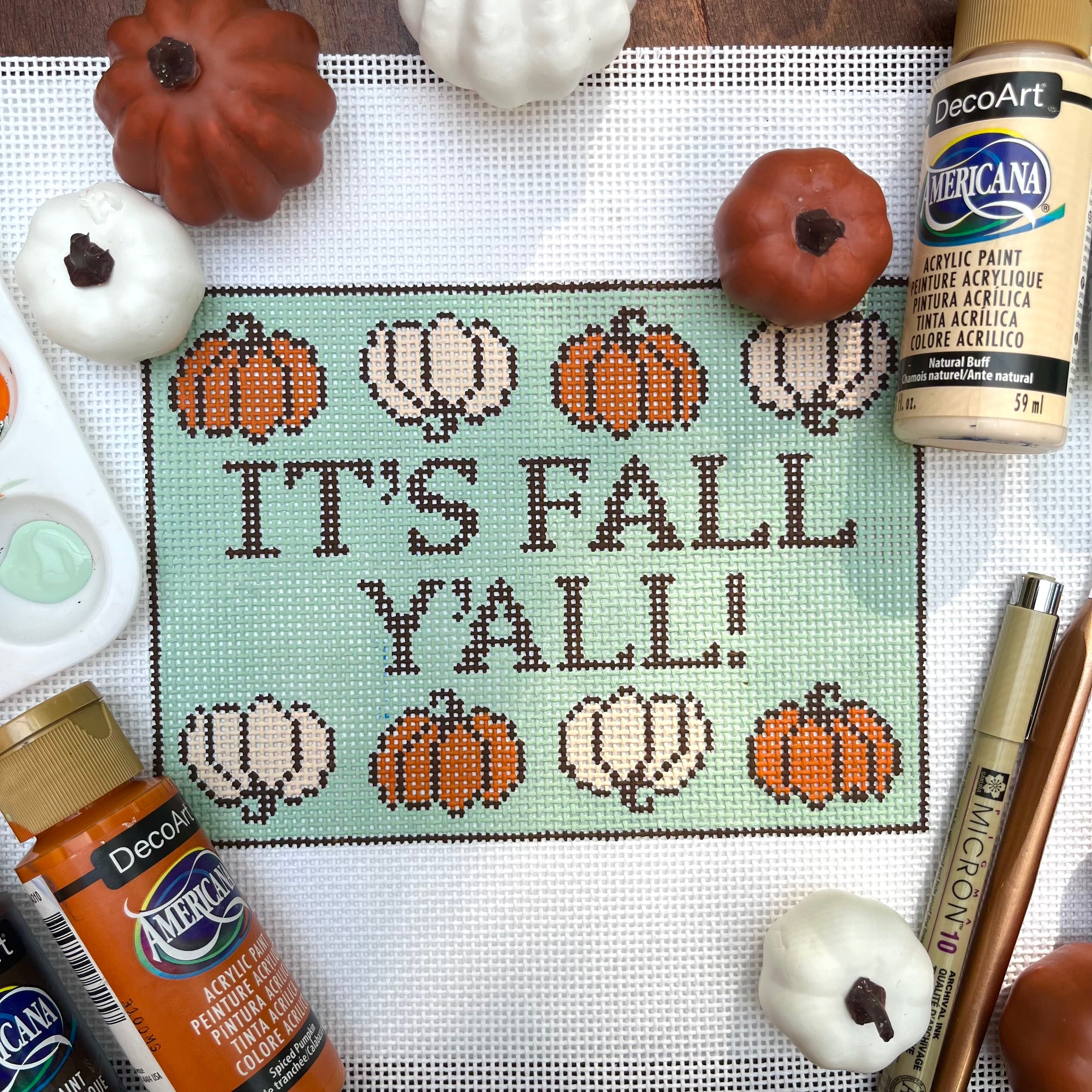 Needlepoint Canvas Painting Class- Virtual with Live Instruction