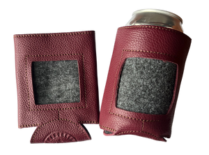 Self-Finishing Leather Can Cozy for Needlepoint, Standard Can, Colors