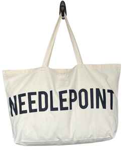 Giant Needlepoint Tote Bag