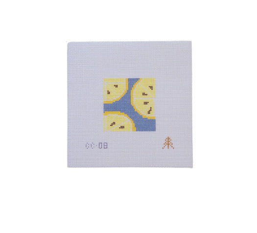 Lemons Needlepoint Canvas Insert for Can Cozy