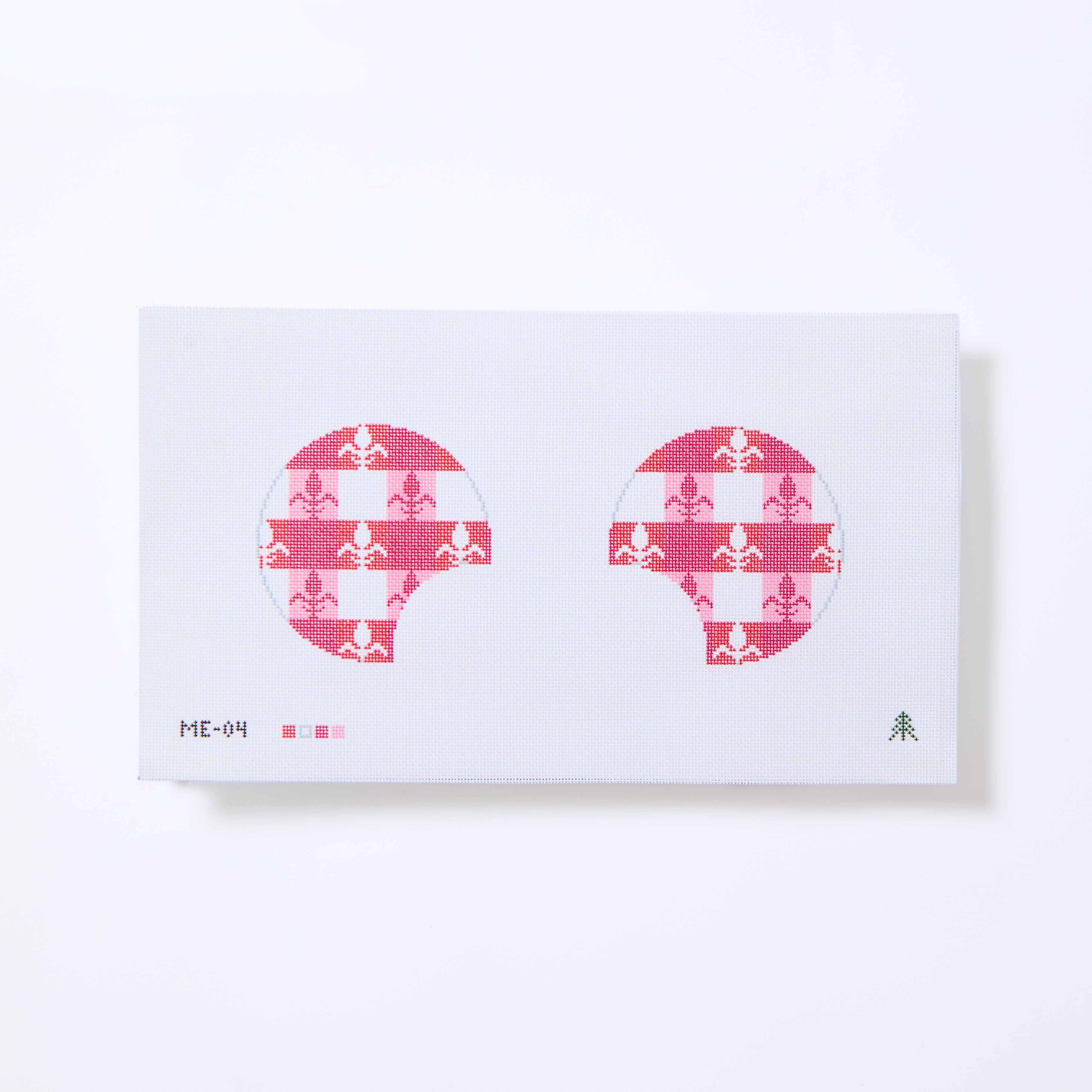 Mouse Ears- Anyone Can Cook- Red  Fleur de Lis- 18 count