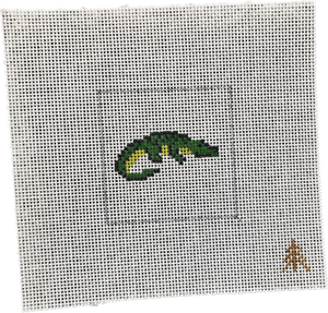Alligator Canvas Insert for Can Cozy – Evergreen Needlepoint