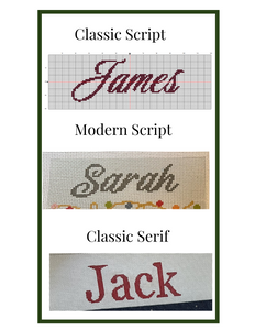 Paint It Yourself: Needlepoint Stocking Names Virtual Class