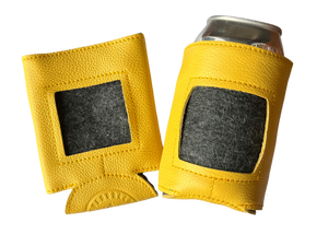 Self-Finishing Leather Can Cozy for Needlepoint, Standard Can, Colors