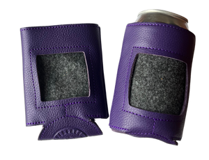 Self-Finishing Leather Can Cozy for Needlepoint, Standard Can, Colors