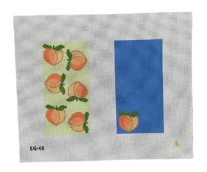 Peaches Handpainted Needlepoint Eyeglass Case Canvas