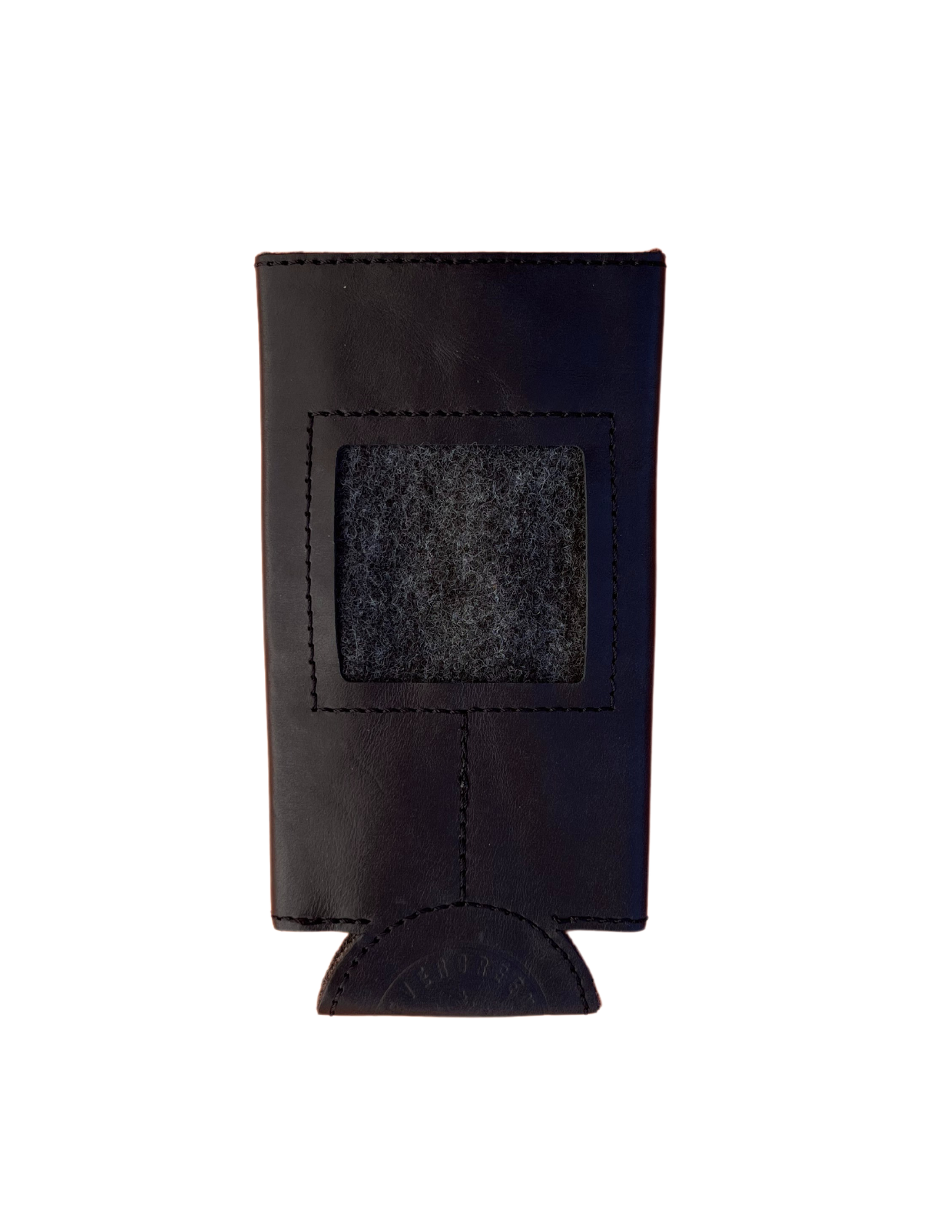 Self-Finishing Leather Can Cozy for Needlepoint, Slim 12 oz. Can, Classics