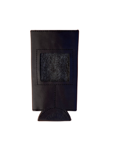 Self-Finishing Leather Can Cozy for Needlepoint, Slim 12 oz. Can, Classics