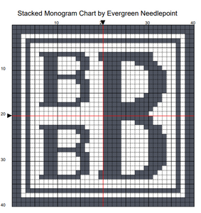Stacked Monogram Chart- Digital Download