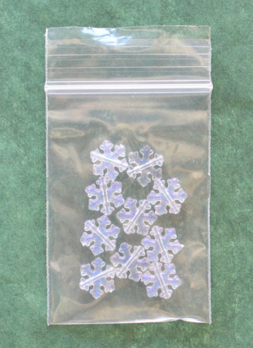 Snowflake Beads for Needlepoint