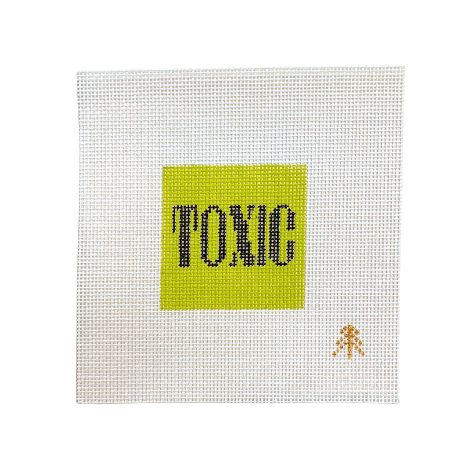 Toxic Needlepoint Canvas Insert for Can Cozy