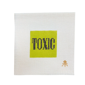 Toxic Needlepoint Canvas Insert for Can Cozy