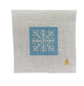 Snowflake Needlepoint Canvas Insert for Can Cozy