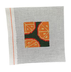 Oranges Needlepoint Canvas Insert for Can Cozy