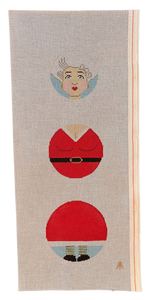 Mrs. Claus Dangle Handpainted Needlepoint Canvas