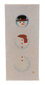 Snowman Dangle Handpainted Needlepoint Canvas