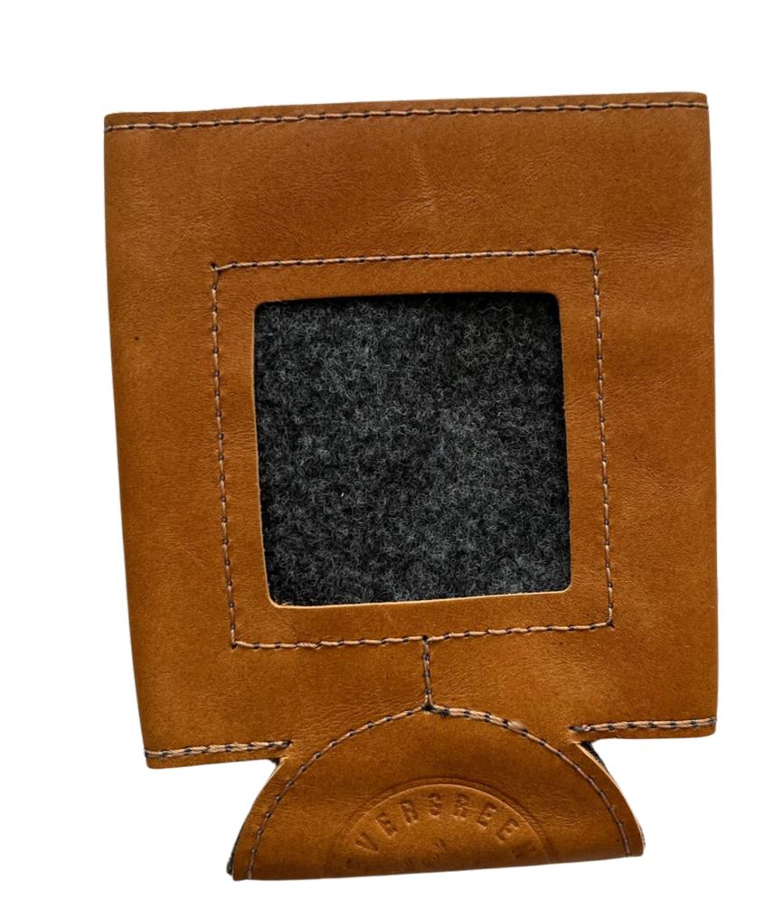 Self-Finishing Leather Can Cozy for Needlepoint, Standard Can, Classics