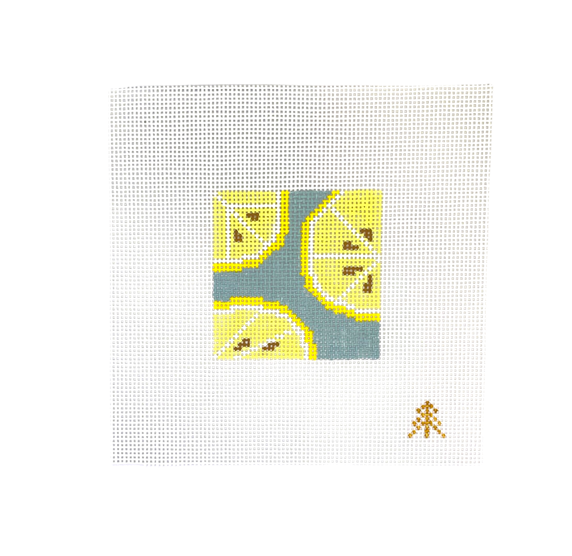 Lemons Needlepoint Canvas Insert for Can Cozy