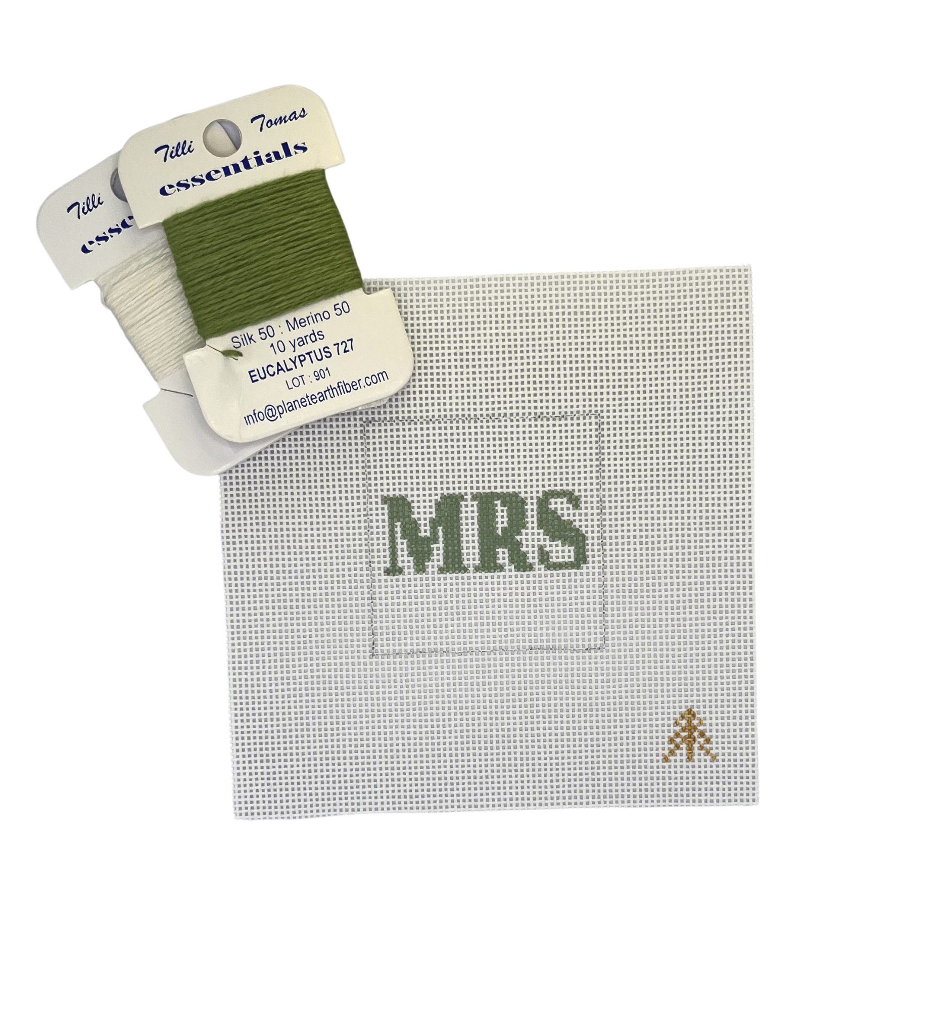 Mrs. Needlepoint Canvas Insert for Can Cozy