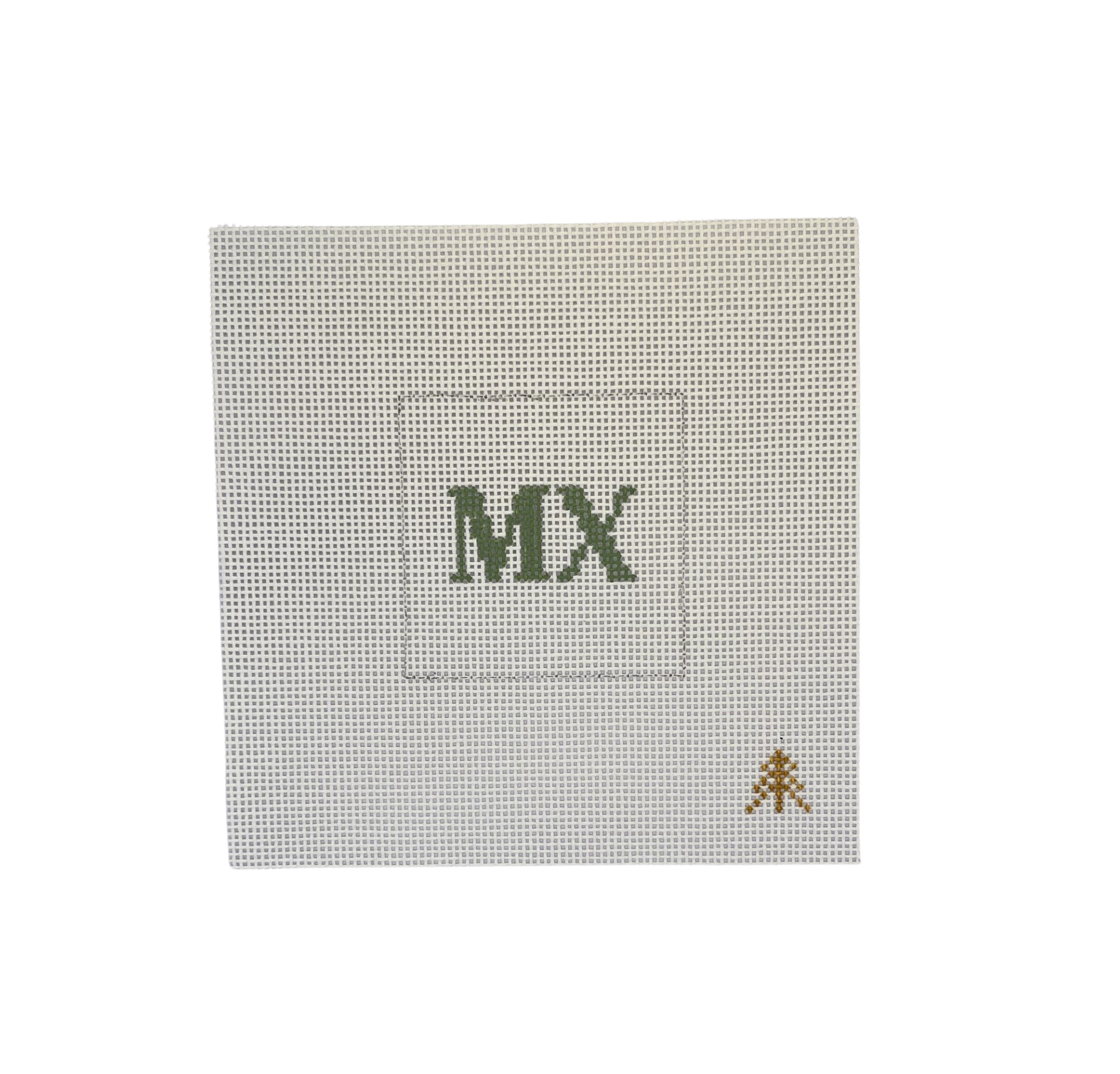 Mx. Needlepoint Canvas Insert for Can Cozy