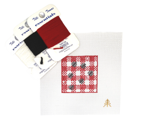 Picnic Ants Needlepoint Canvas Insert for Can Cozy
