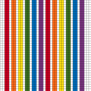 Rainbow Stripe PRIDE Chart