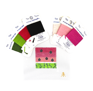 Gradient Watermelon Needlepoint Canvas Insert for Can Cozy
