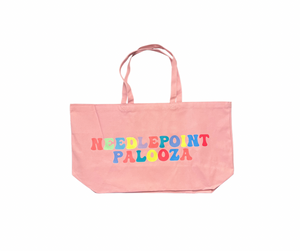 Needlepoint Palooza Pink Swag Bag